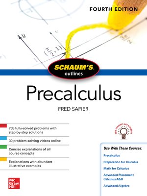 cover image of Schaum's Outline of Precalculus